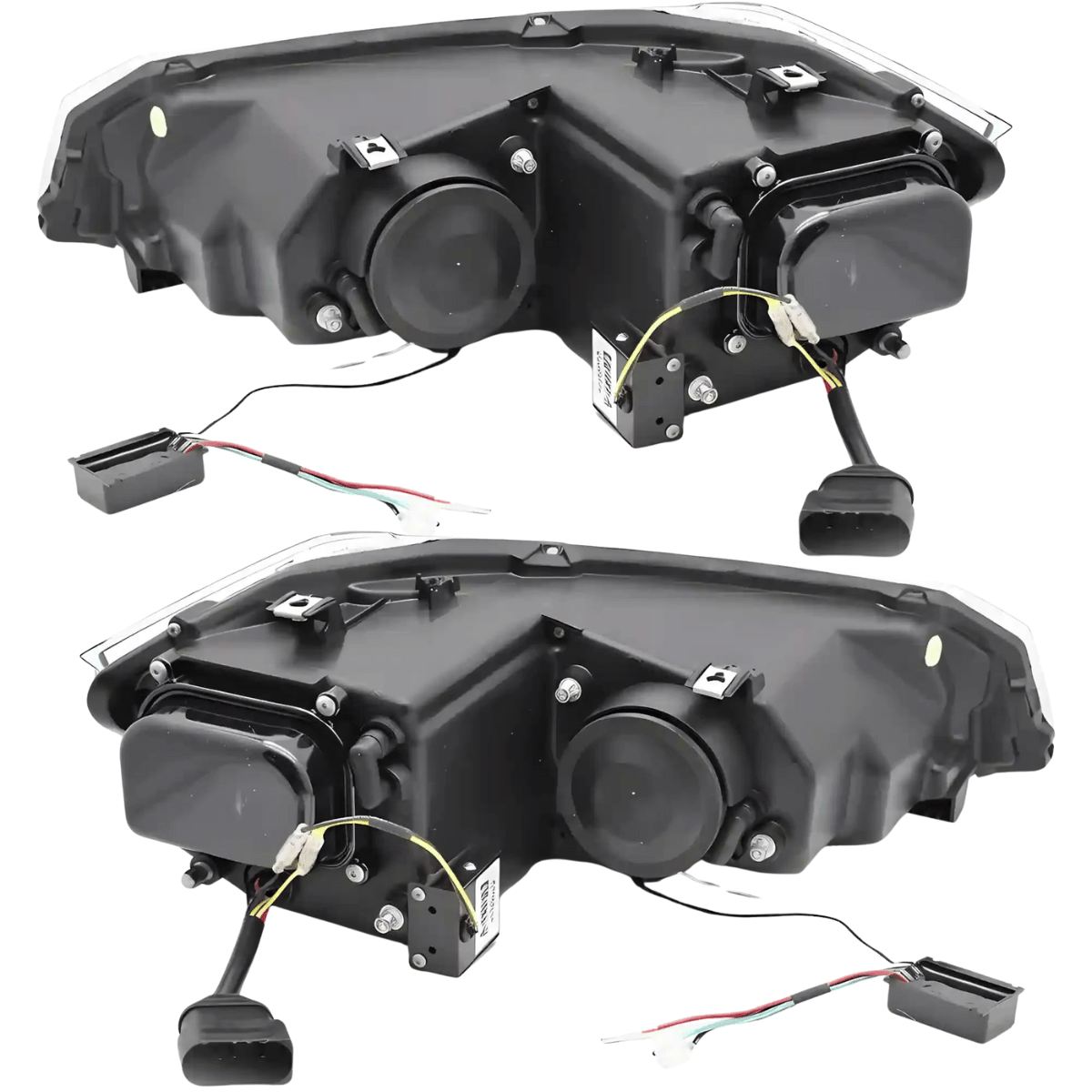 Scheinwerfer Set Schwarz für VW Polo VI 2G 2017–2021 mit LED Tagfahrlicht & Dynamischer Blinker
