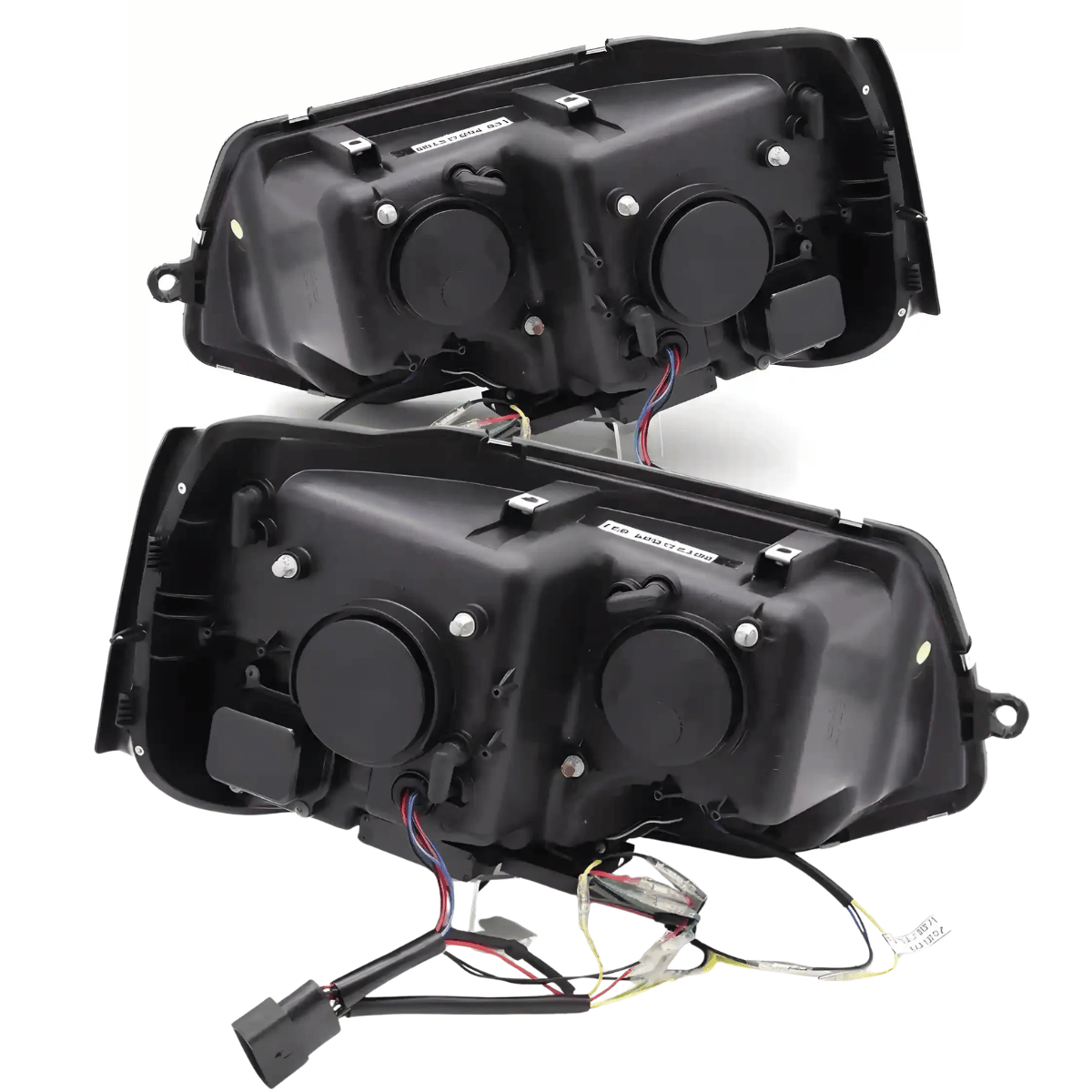 Voll LED Scheinwerfer Set Schwarz für VW T5.2 2010–2015 Transporter mit LED Tagfahrlicht & Dynamischem Blinker