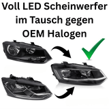 Voll LED Scheinwerfer Set mit DRL für VW Polo 6R 2009–2017