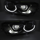 Voll LED Scheinwerfer Set für VW Scirocco III 2008–2014 Tagfahrlicht Schwarz