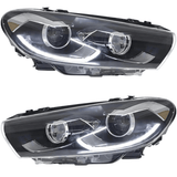 Voll LED Scheinwerfer Set für VW Scirocco III 2008–2014 Tagfahrlicht Schwarz