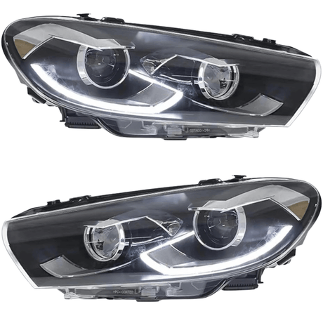 Voll LED Scheinwerfer Set für VW Scirocco III 2008–2014 Tagfahrlicht Schwarz