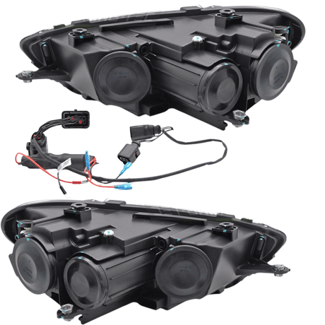 Voll LED Scheinwerfer Set für VW Scirocco III 2008–2014 Tagfahrlicht Schwarz