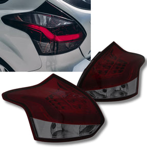 LED Lightbar Rückleuchten rot für Ford Focus 3 2011-2014, Rücklichter im Detail