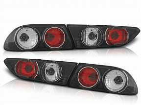 Schwarze Rückleuchten Set für Alfa Romeo 156 1997-2003, LED Rücklichter Tuning