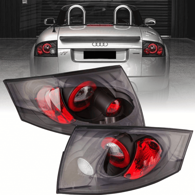 leuchten Set, Tuning Zubehör für 10/1998–06/2006 für Audi TT 8N schwarze Halogen Rück