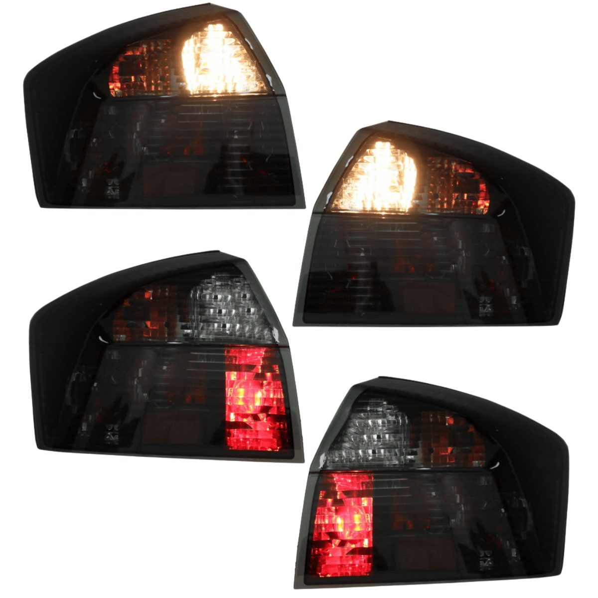 Halogen Rückleuchten Set in Smoke für Audi A4 B6 Limousine 2000–2004