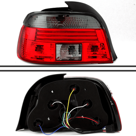 Rückleuchten für BMW E46 Coupe Cabrio rot mit schwarzem Rand, Rücklicht LED Tuning