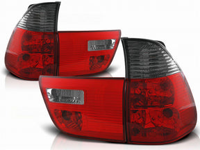 leuchten Set rot mit schwarzem Akzent für 1999-2006 Modelle für BMW X5 E53 Rück