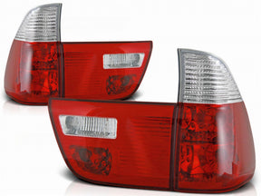 Rückleuchten Set rot für BMW X5 E53 1999-2006, LED-Rückleuchten rot für BMW X5 E53