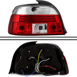 LED Rückleuchten für BMW E46 Coupe Cabrio rot klar mit Verkabelung