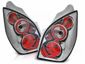 Chrom Rückleuchten Set für Citroen C2 11.2003-10, LED Tuning Zubehör