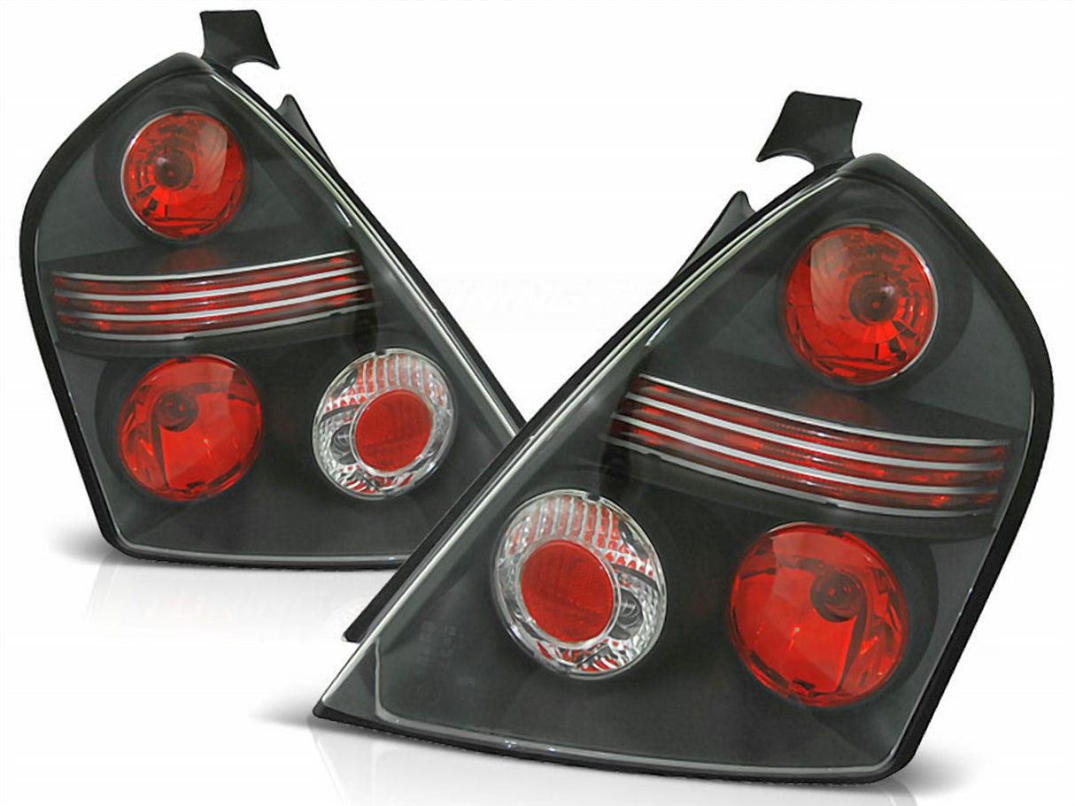 Rückleuchten Set in schwarz für Für Fiat Stilo 10.01-07 3D