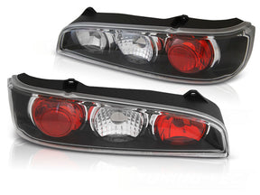 Schwarze Halogen Rückleuchten für Fiat Seicento 600 1998-2010, Set