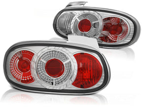 Chrom Halogen Rückleuchten Set für Mazda MX-5 NB 1998-2005, Tuning Rücklichter