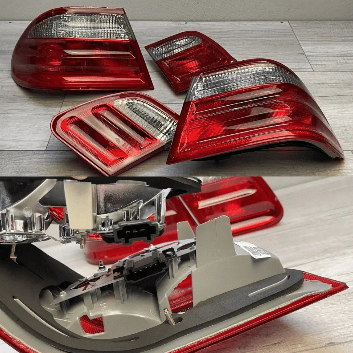 leuchten Set rot LED Tuning Zubehör CR-Tuning für BMW E90 E91 Rück