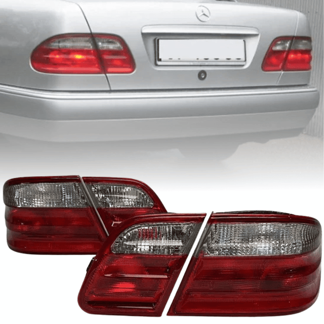 Rückleuchten Set rot für Mercedes W210 E-Klasse 1995-2002, Tuning Rücklichter