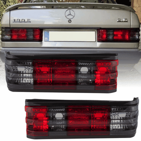 Rückleuchten Set RED für Mercedes W201 190 1982-1993, rauchige Optik, Tuning Zubehör