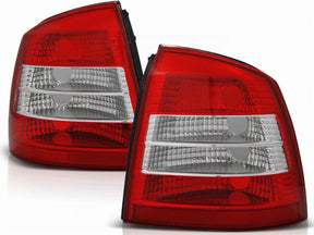 leuchten Set 3D/5D rot weiß für Baujahr 1997-2004 für Opel Astra G Rück