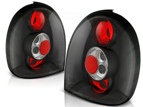 Schwarze Rückleuchten Set für Opel Corsa B 1993-2000 3-Türer, Tuning Rücklichter