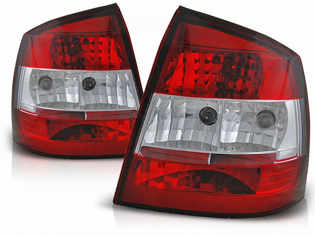 Rückleuchten Set für Opel Astra G 09.1997-02.2004 3D/5D rot weiß
