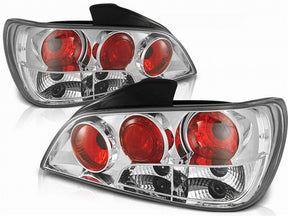 Chrom Rückleuchten Set für Peugeot 406 1995-1999, Tuning LED Rücklichter