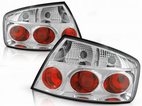Chrom Rückleuchten Set Peugeot 407 Limo 05.2004- LED Tuning Zubehör