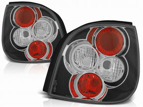 Schwarze Rückleuchten Set für Renault Scenic 1999-2003, Tuning LED Rücklichter