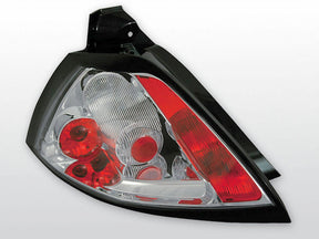 Chrom Rückleuchten Set für Renault Megane II 2002-2005, LED Rücklicht Tuning