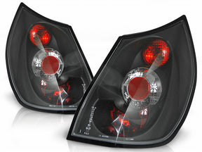 Schwarze Rückleuchten für Renault Scenic 03-06, Set, LED-Optik, Tuning Zubehör