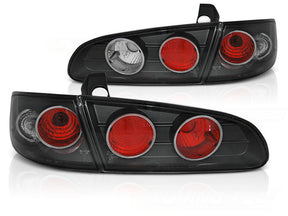 leuchten Set Limousine Hatchback 2002-2008 für Seat Ibiza 6L schwarze Halogen Rück