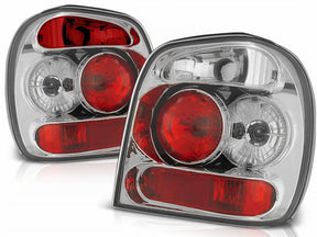 Chrom Rückleuchten Set für VW Polo 6N 1994-1999, Tuning LED Rücklichter