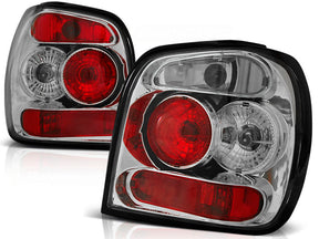 Chrom Rückleuchten Set für VW Polo 6N2 10.1999-10.2001, Tuning Zubehör