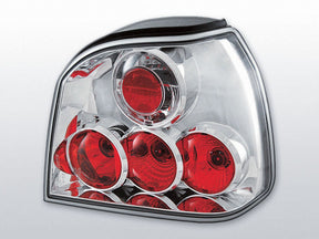 Chrom Rückleuchten Set für VW Golf 3 1991-1997, Tuning LED Rücklichter