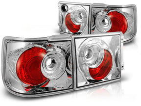 Chrom Rückleuchten Set für VW Vento 1992-1998, Tuning LED Rücklichter