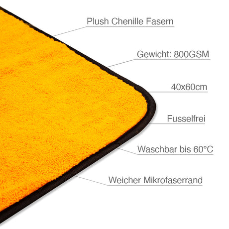 Liquid Elements Orange Baby Trockentuch 60x40 cm