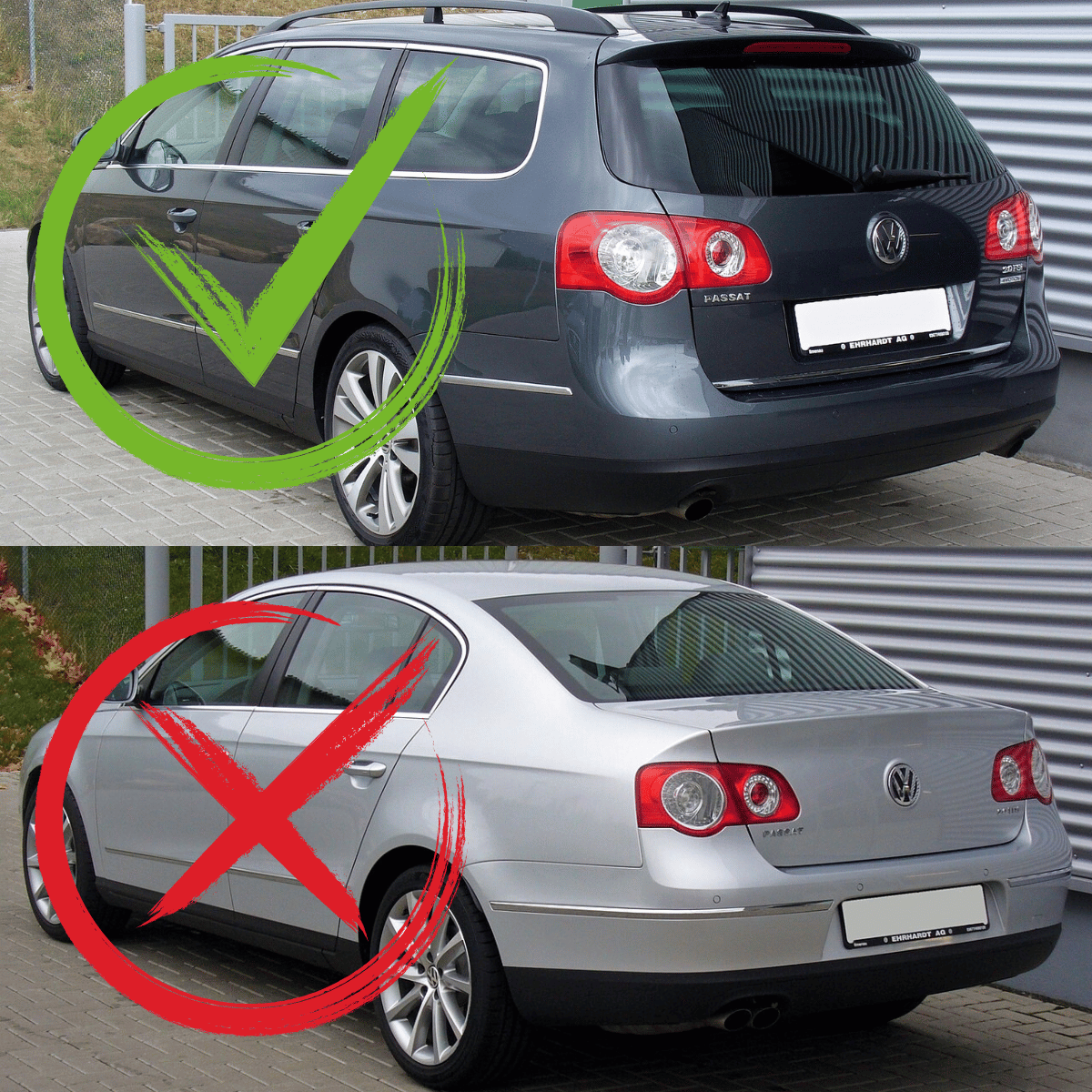 LED Rückleuchten in smoke für VW Passat 3C Variant Kombi 2005-2009