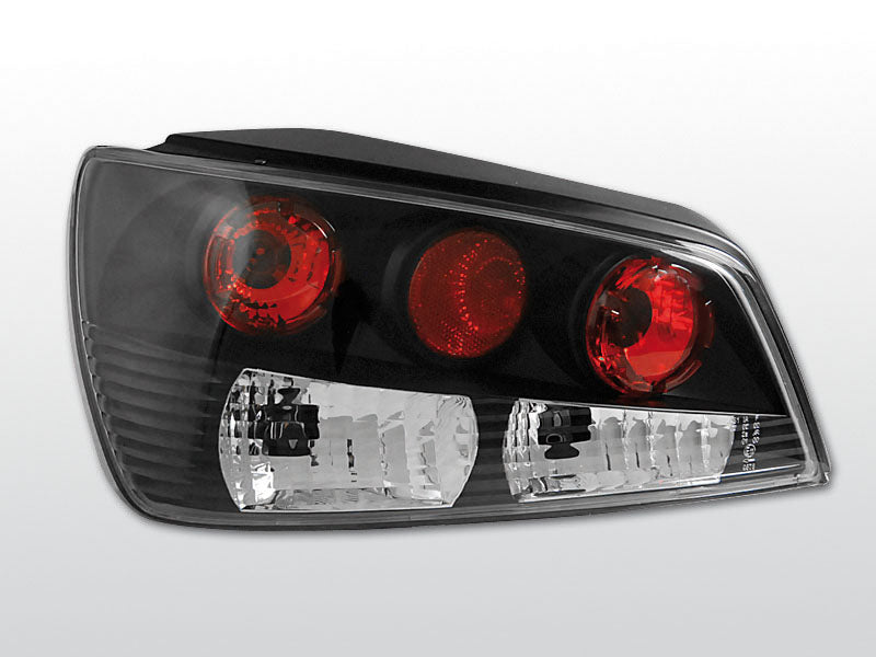 Schwarze LED-Rückleuchten für [Fahrzeugmodell] mit roten und weißen Leuchtelementen, Tuning Zubehör