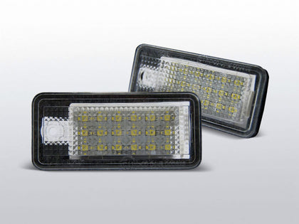 Für Audi A6 C6 - LED Kennzeichenbeleuchtung - E-Prüfzeichen