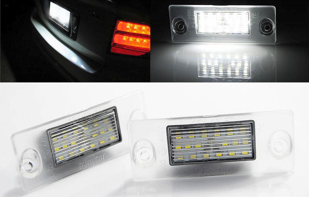 Für Audi A4 B5 Limo / Avant LED Kennzeichenbeleuchtung - E-Prüfzeichen