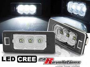 für BMW E39 E60 E61 E70 E71 LED Kennzeichenbeleuchtung mit E-Prüfzeichen, 3 CREE LEDs