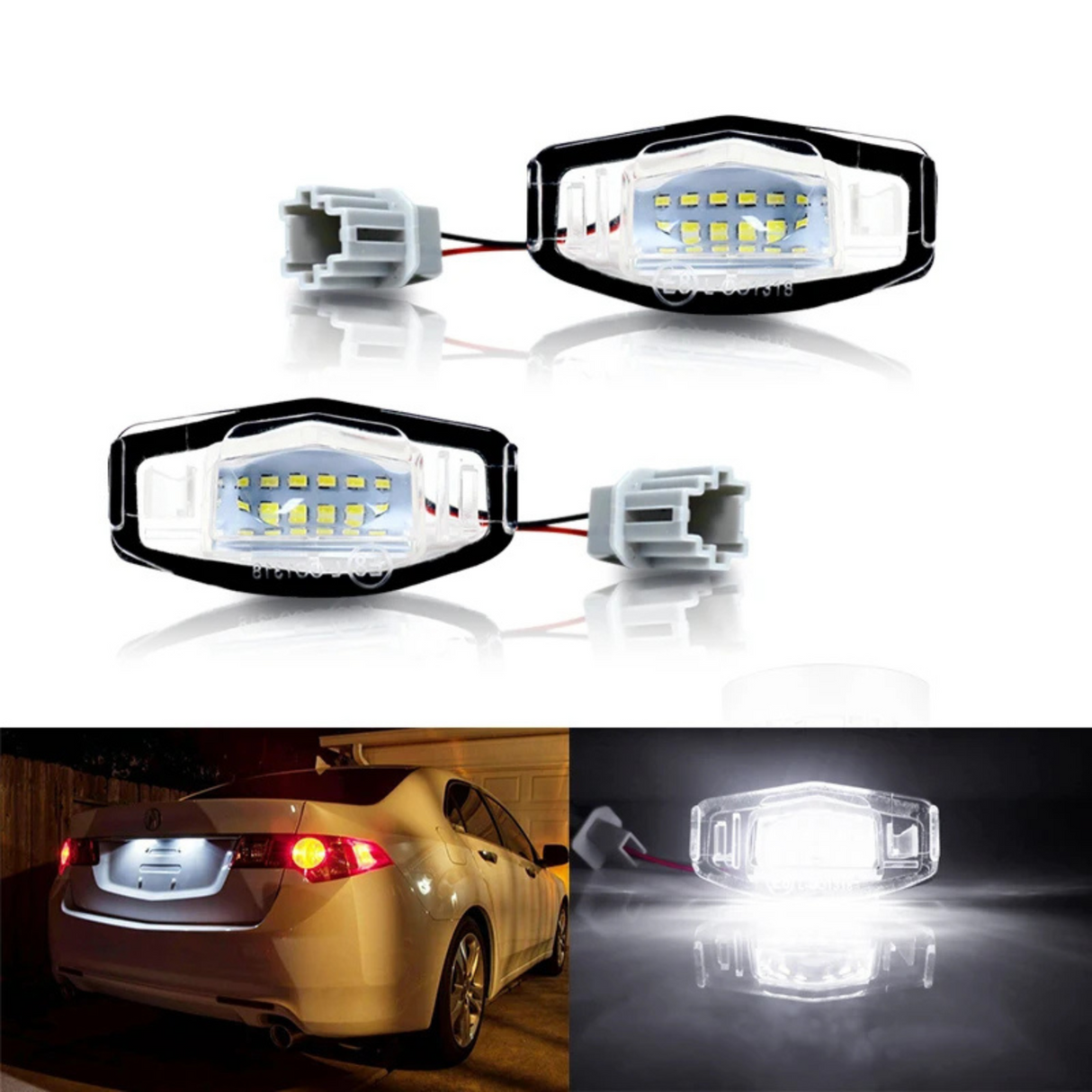 Für Honda Accord Limo 03 bis 08- - LED Kennzeichenbeleuchtung - E-Prüfzeichen