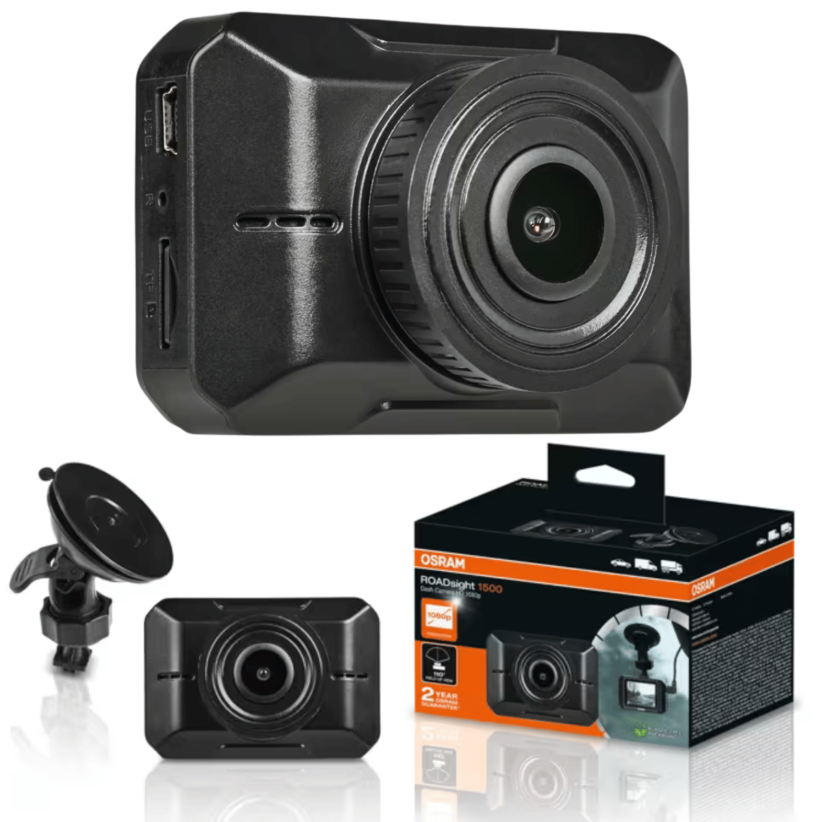 OSRAM ROADsight 1500 Dashcam 1080p Full HD Autokamera mit G-Sensor Weitwinkel - CR Tuning