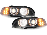 Scheinwerfer für BMW E39 5er 95-2000 LED indicator schwarz