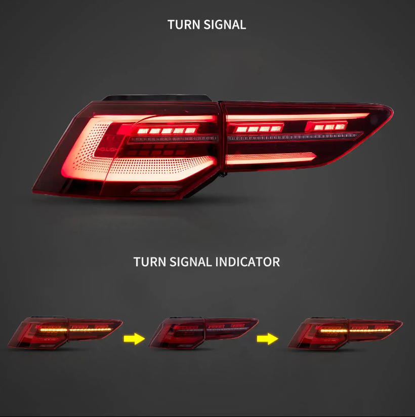 LED Lauflicht dynamische Blinker Rückleuchten rot für VW Golf 8 CD ab 2019