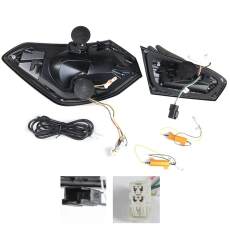 Voll LED Rückleuchten Set für Ford Focus MK4 Fließheck 2018-2021 Rot Weiß