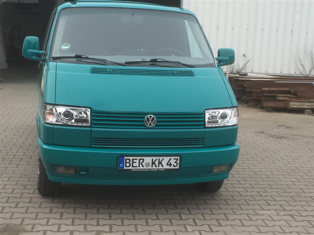 Led Scheinwerfer in chrom kurzer Vorderwagen für VW T4 Bus 1990-2003