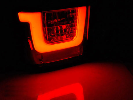 LED Light Bar Rückleuchten in rot smoke für VW T4 Bus Transporter 1990-03.2003