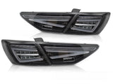 LED Rückleuchten Set Schwarz für Seat Leon III 5F 2012-2020 Lauflicht OEM Halogen
